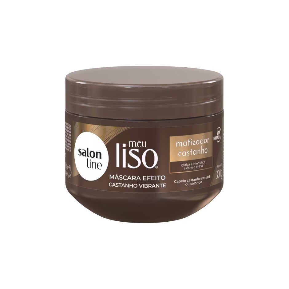 Máscara Meu Liso Matizador Castanho Salon Line 300g