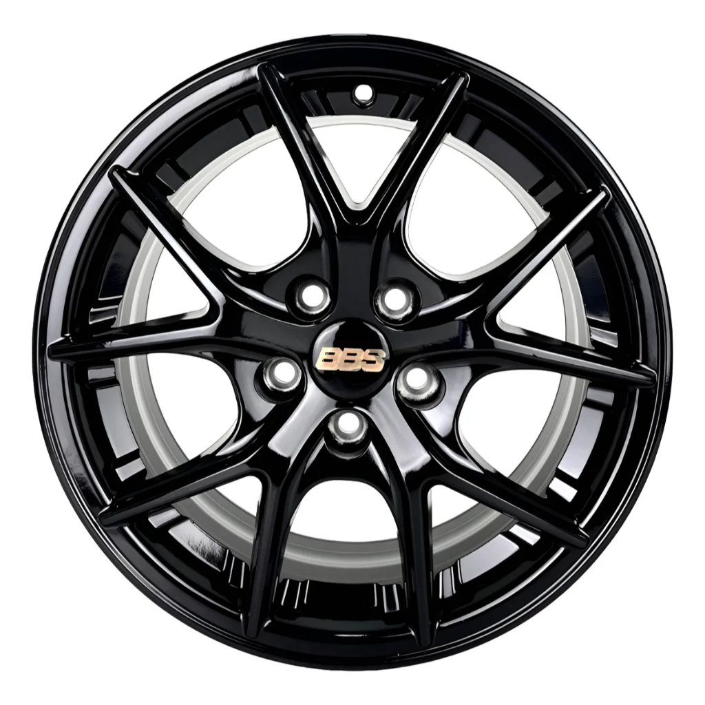 Kit 4 Rodas Aro 15x6,0 5x100 BBS Polo Fox Virtus Golf Preta Krmai M28