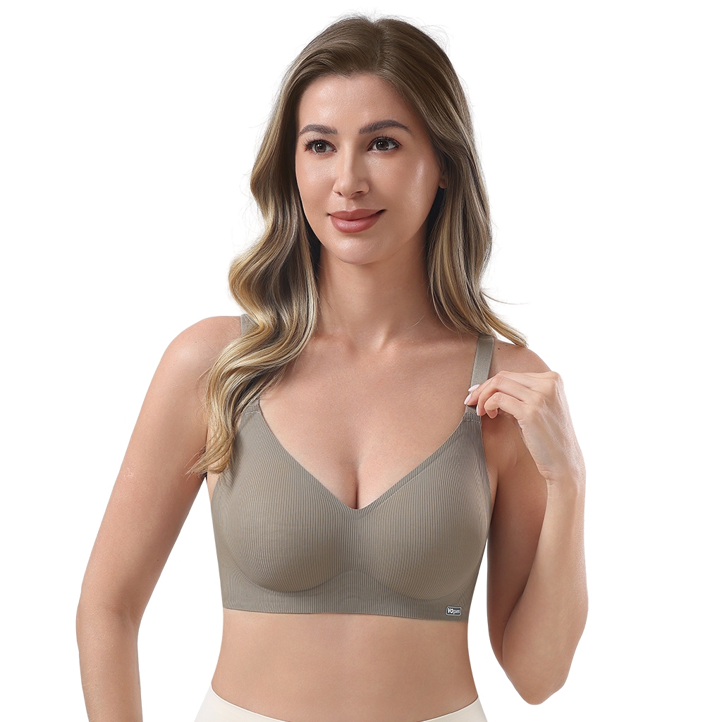 Z&D Lingerie Top Sem Costura Liso Simples Decote V 278
