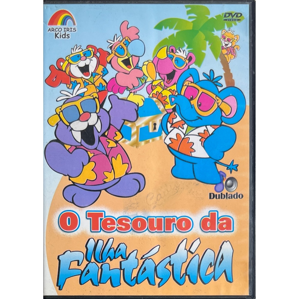 O Tesouro da Ilha Fantástica - Arco Iris Kids - DVD Original - Raridade