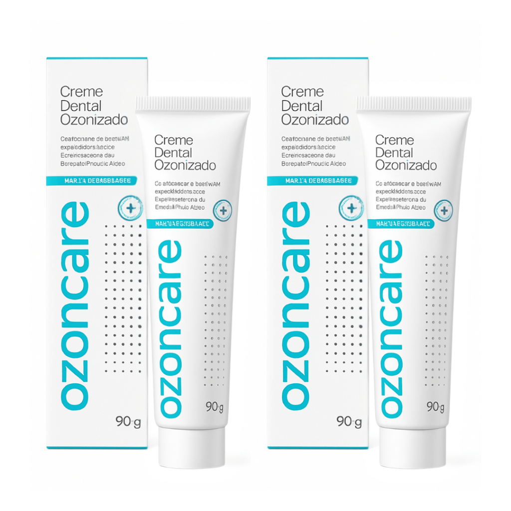 Kit 2 Creme Dental Ozonizado Philozon 90ml Dente Sensível Natural Sem Flúor Dente