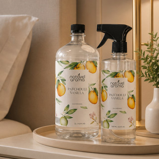 Kit Agua Perfumada Com Refil Completo Cheirinho Casa Roupas Tecidos