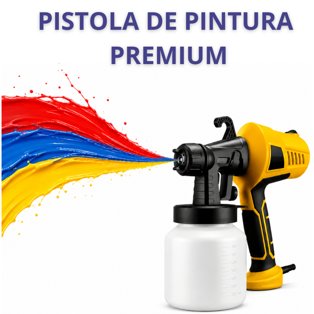 Pistola De Pintura Elétrica Pulverizadora 500w Metal 110V