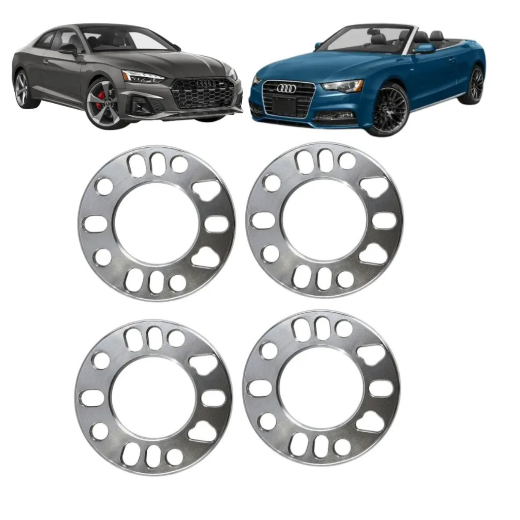 Kit 4 Espaçador 7mm Alargador Roda Audi A5 5x112 4e5 Furos