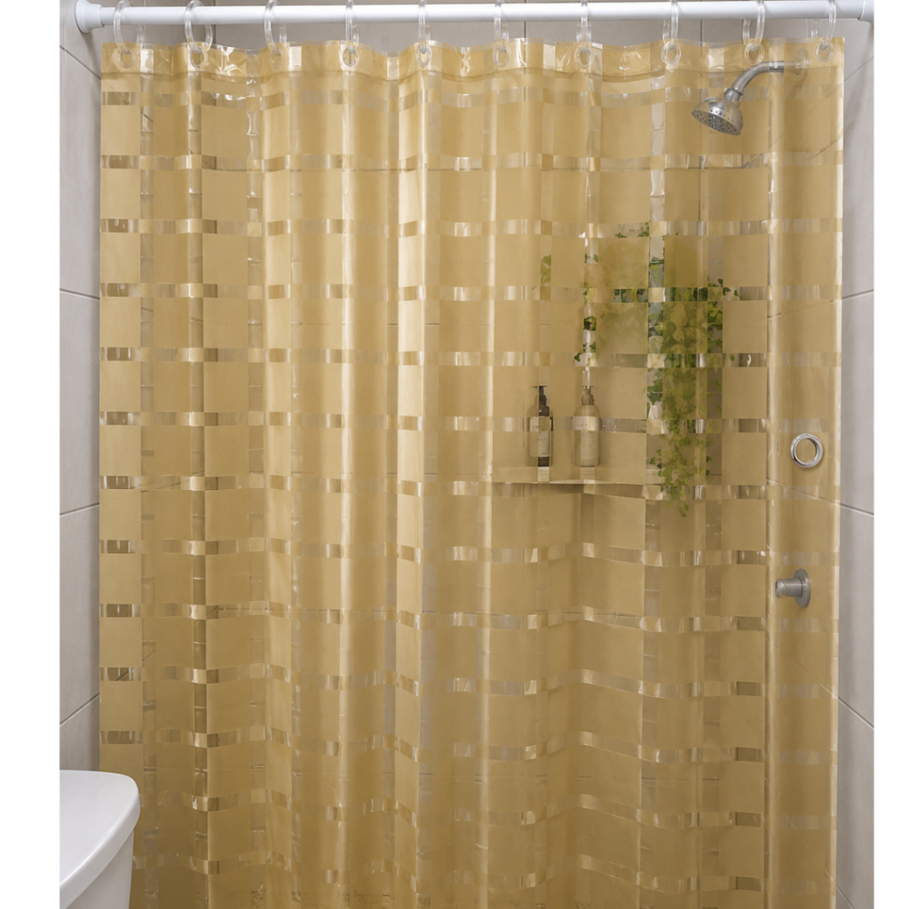 CORTINA DE BOX DE PVC COLORS COM 12 GANCHOS 1,80X1,80CM