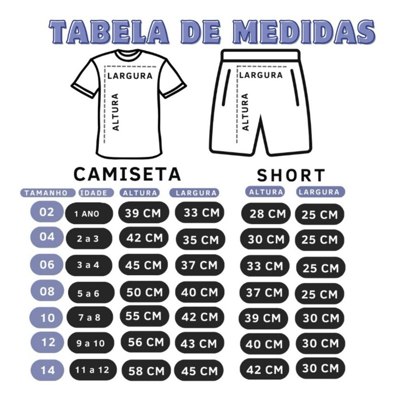 Conjunto Infantil de Futebol Camisa + Short Uniforme Torcedor Criança Alta Qualidade