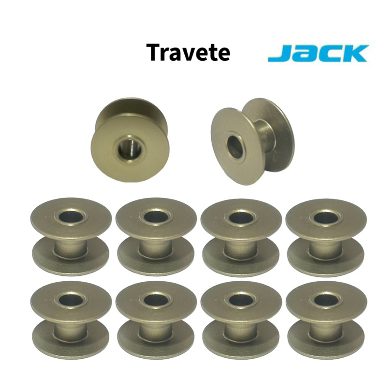 10 Bobina Carretilha Alumínio Travete Jack Original Máquina Costura Industrial
