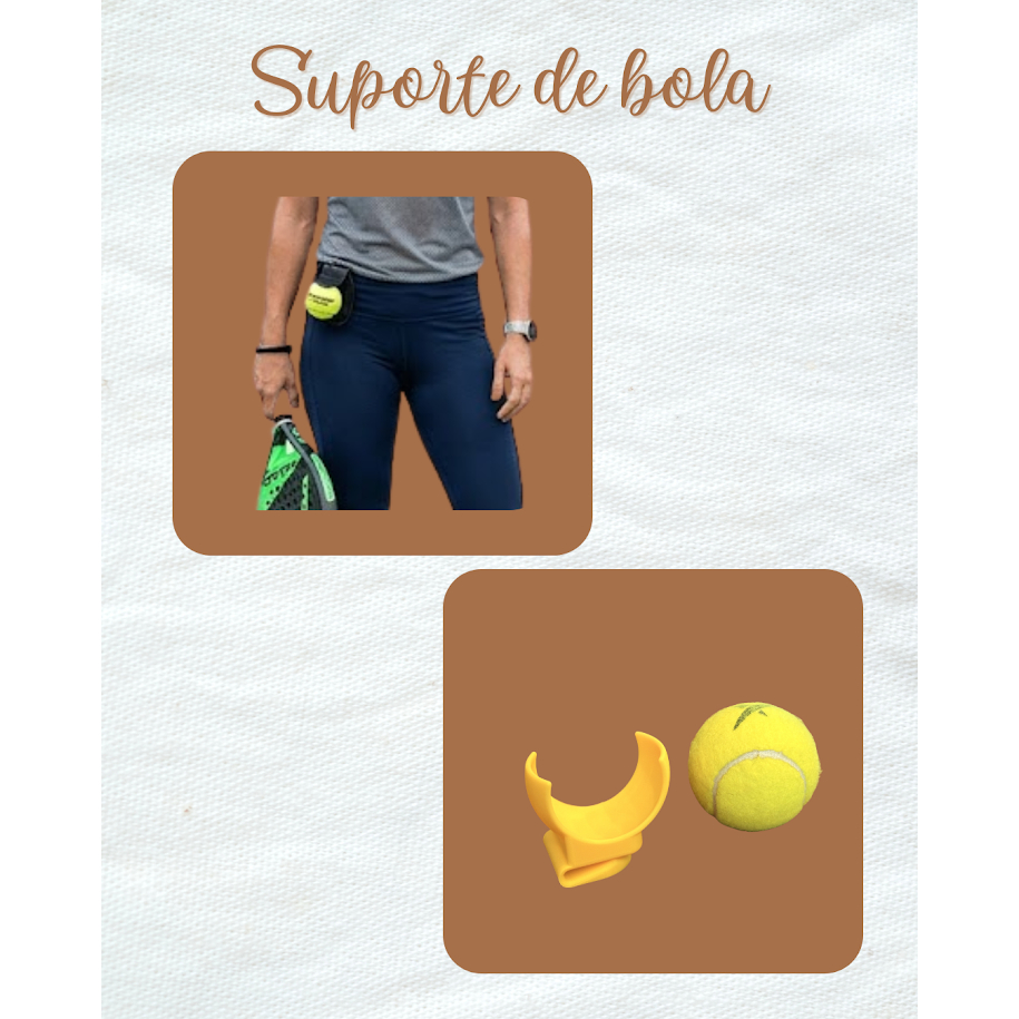 Suporte para bola de tênis, padel, beach tennis...suporte para bola, roupas, leggings, bermudas