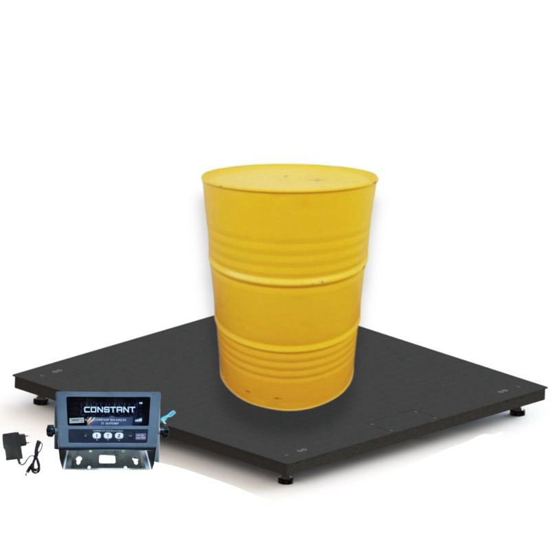 Balança Digital Plataforma 80x80 Capacidade máxima 1000kg Divisão 100g Com Bateria
