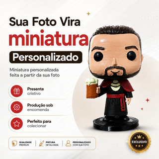 Sua Foto Vira Miniatura Personalizado – Boneco Miniatura Colecionável Feito Sob Encomenda