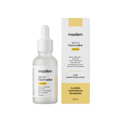 Sérum Clareador Maxfem 30ml com ácido hialurônico: hidrata, clareia e uniformiza