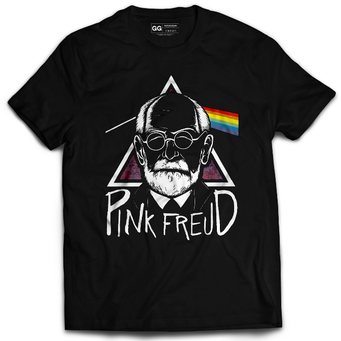 Camiseta Oversized Pink Freud Psicodelia Clássica – Gato de Dolma