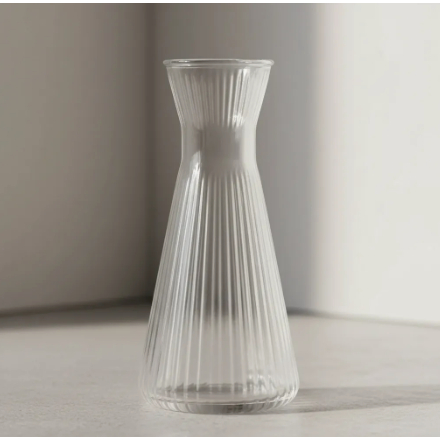 Vaso de Vidro Decorativo Mesa Flores e Plantas 25cm - Primor