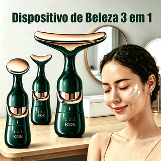 3EM1 Massageador Facial e Pescoço，Dispositivo Portátil De Aperto Levantamento , Antienvelhecimento Ferramenta De Beleza