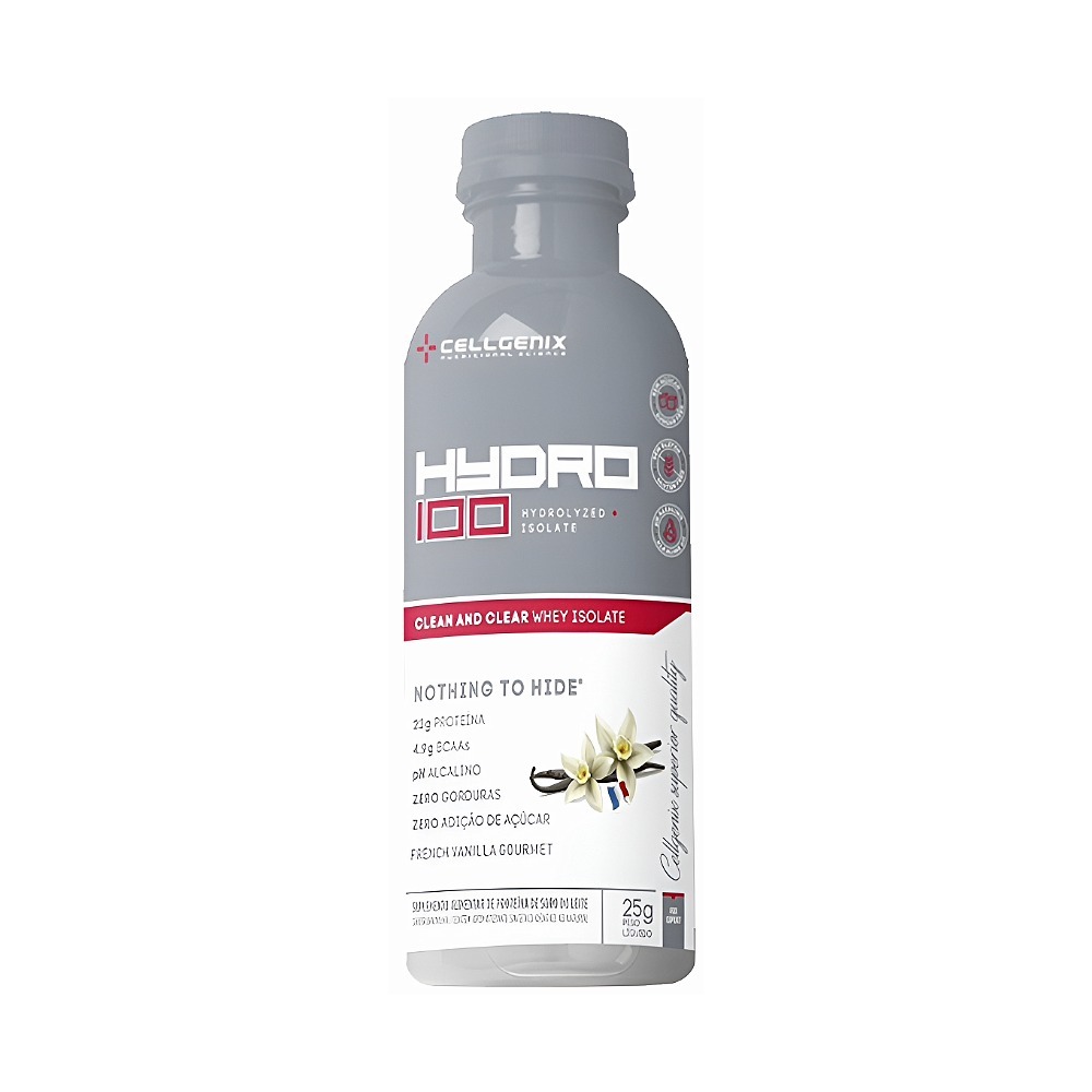 Hydro 100 Whey Protein Isolado Dose única - Cellgenix