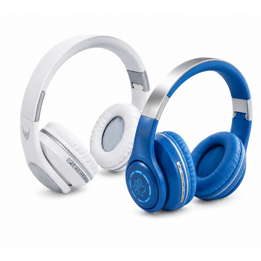Fone de Ouvido Bluetooth Color Headphone B-19 LTOMEX Sound 6D Sem Fio com LED e Microfone