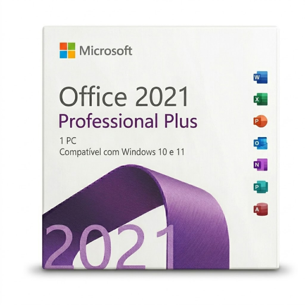 Microsoft Office 2021 Professional – Mídia Física + Licença Original + Nota Fiscal