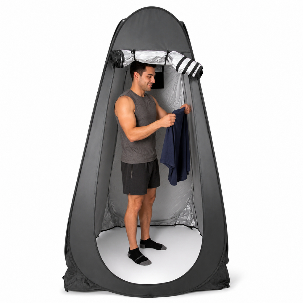 Tenda Camping Multiuso 190cm Troca Roupa Banheiro Portátil Praia Viagem Compacta Fácil Transporte