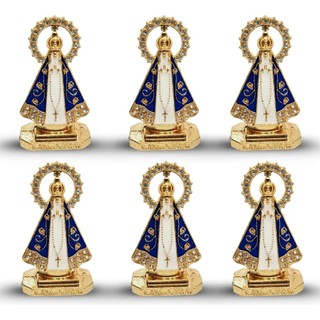 Kit 6 Nossa Senhora Aparecida Carro Miniatura Pronta Entrega