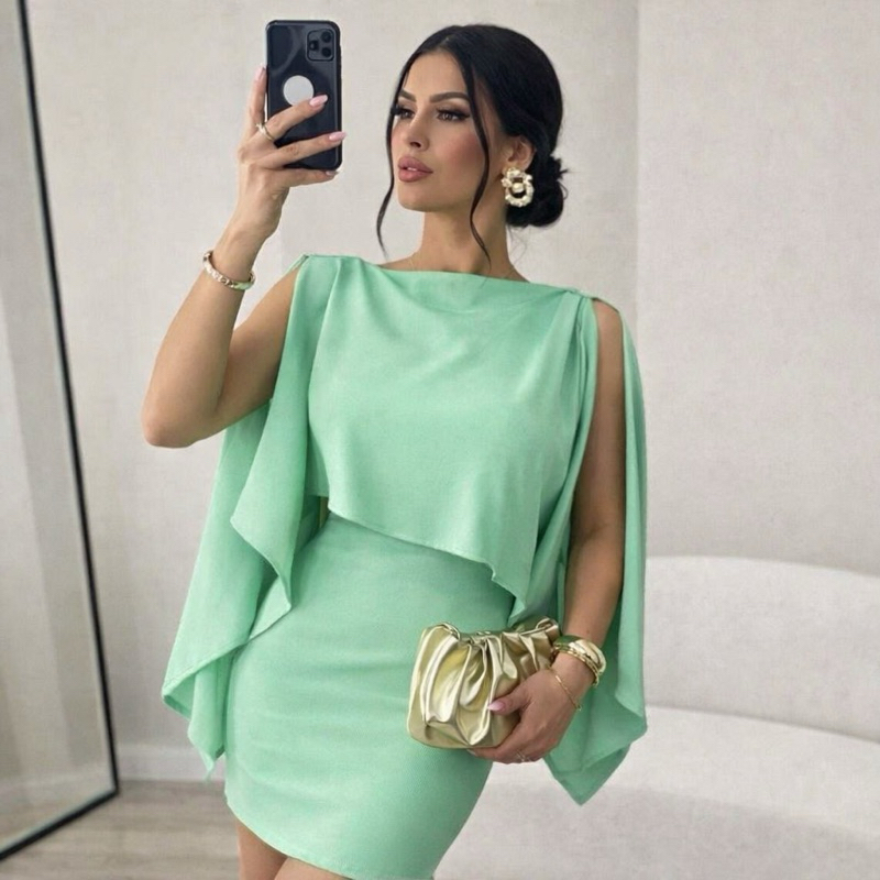 Conjunto Vestido Tomara Que Caia Com Bojo Com Blusa Capa Dunas