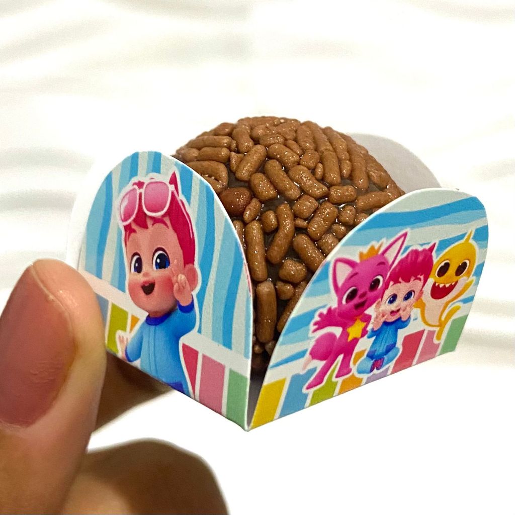 Forminha para Doces Bebefinn | Porta Brigadeiro e Beijinho | Personalizado Festa Infantil