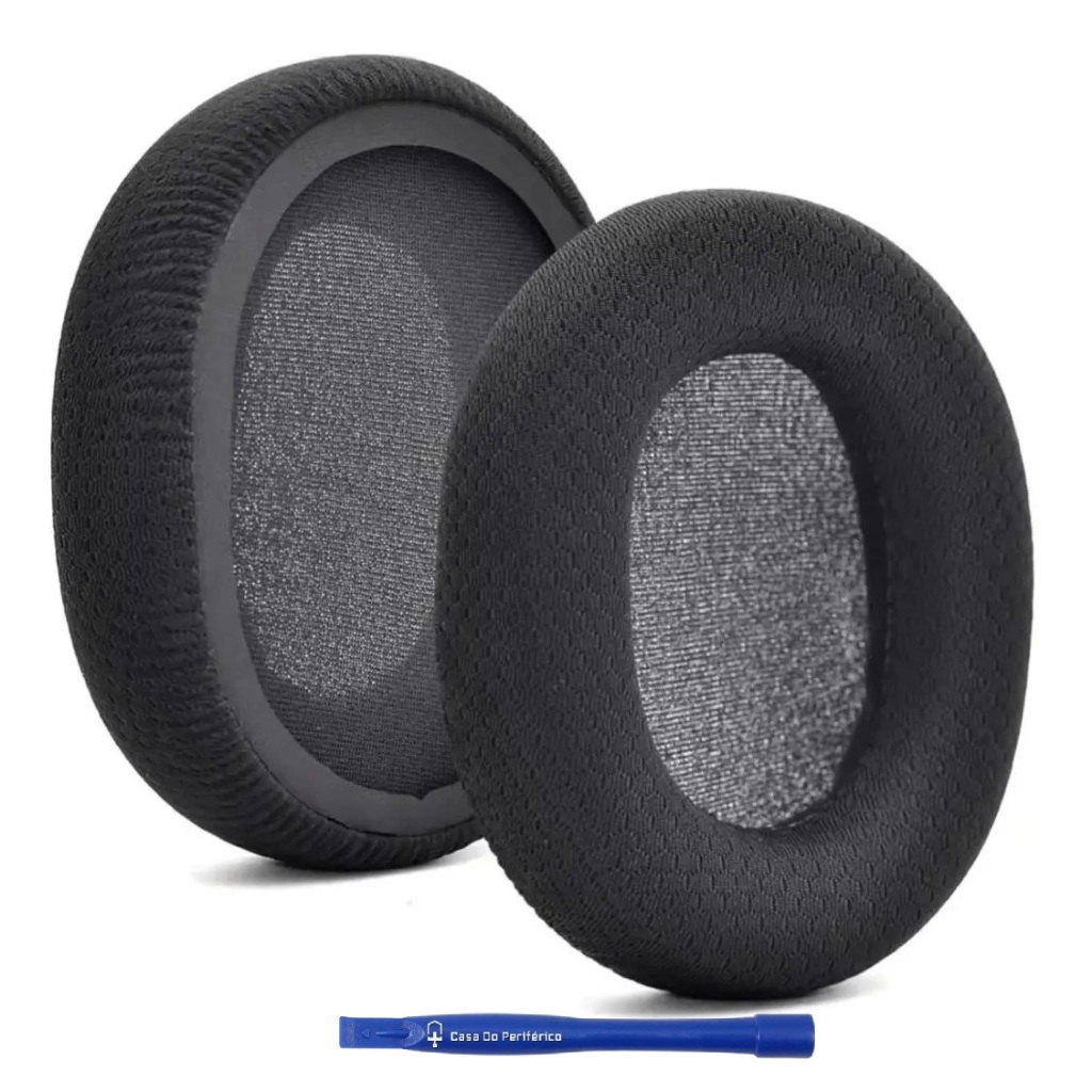 Almofada Par Espuma Earpad Tecido Para Headset Steelseries Arctis 3 5 Microsoft Xbox Series X e S