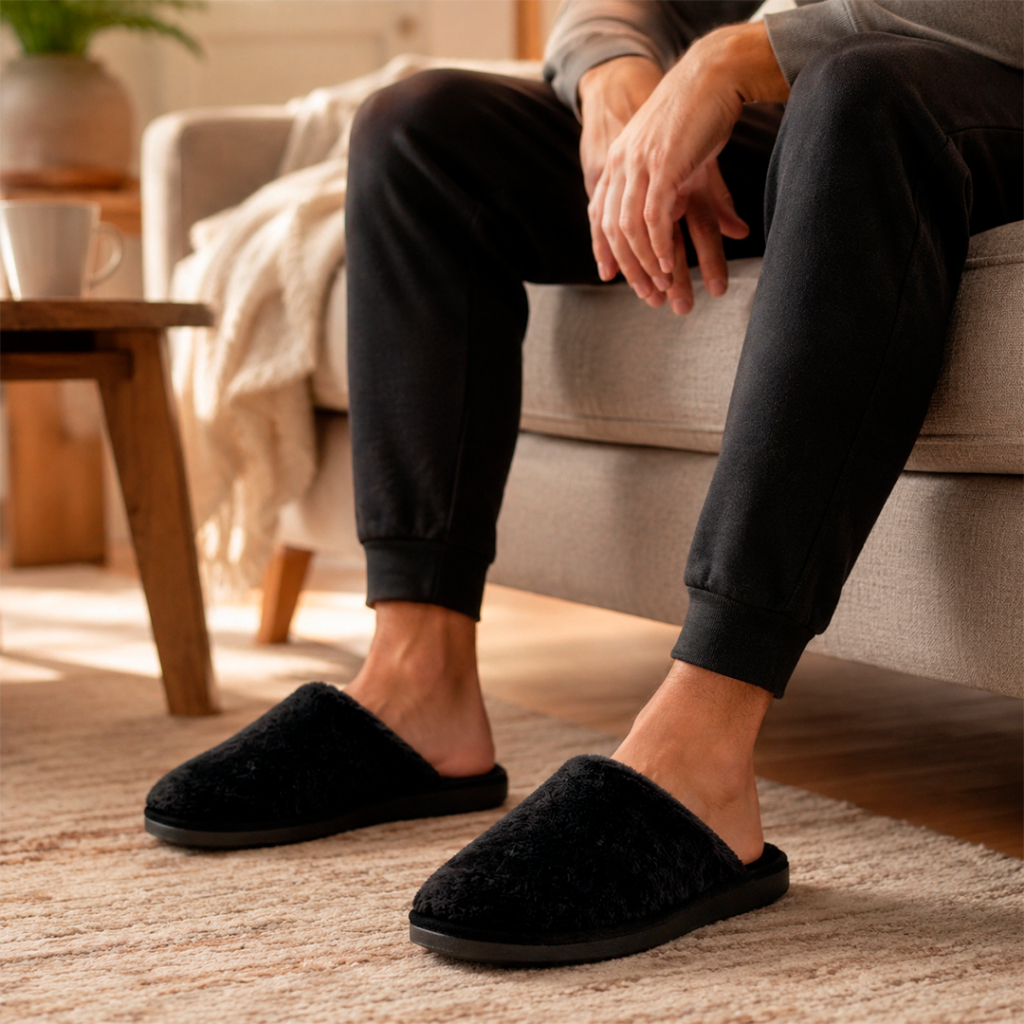 Pantufa Unissex Peluciada Super Quente Confortável Premium Antiderrapante Macia