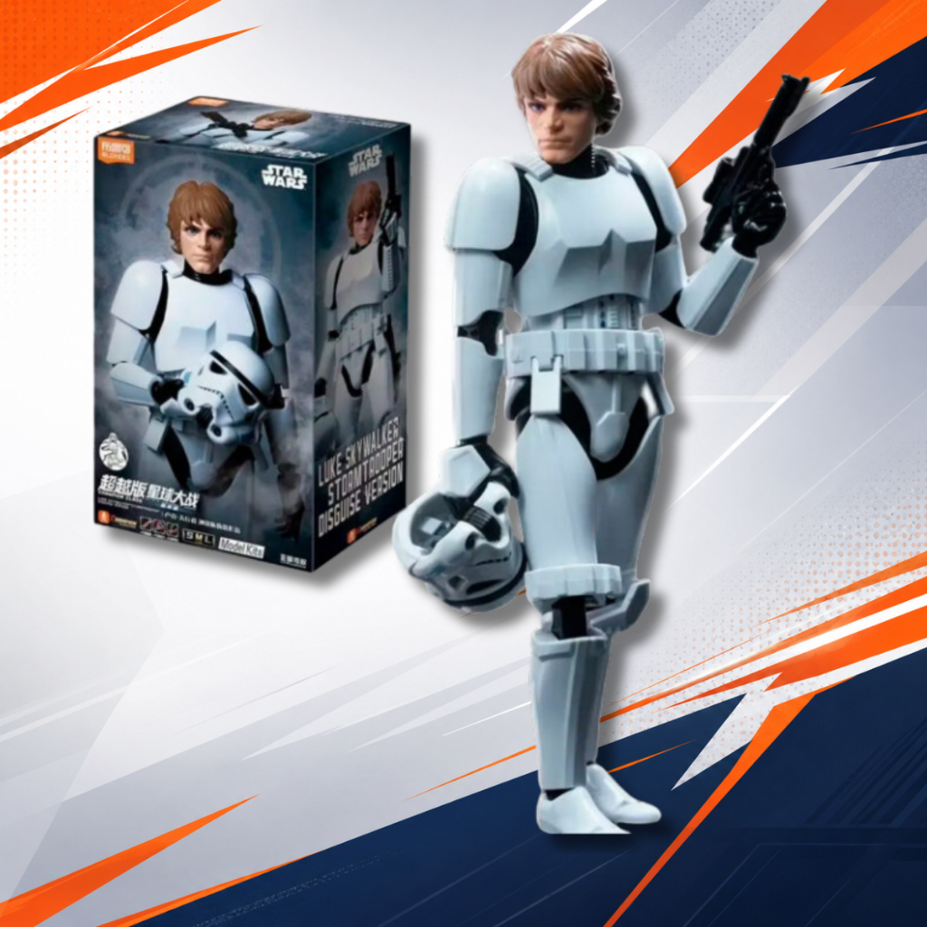 Boneco Luke Skywalker Disfarce Model Kit Blokees Figura De Ação