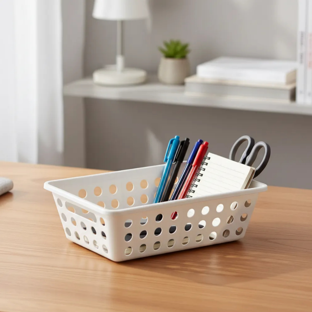 Kit 36 Cesto Cestinhos Organizadores Multiuso Médio 29x19x8cm Para Armário Lavanderia Gaveta Cozinha Ariplas