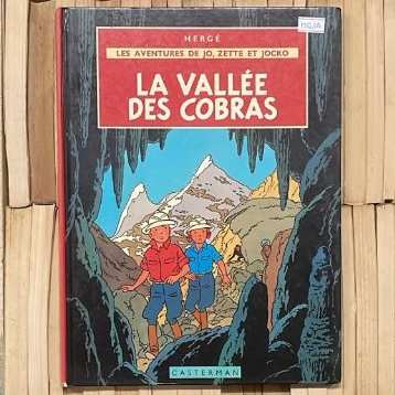 LIVRO LES AVENTURES DE JO, ZETTE ET JOCKO - LA VALLÉE DES COBRAS - TEXTO EM FRANCÊS - HERGÉ
