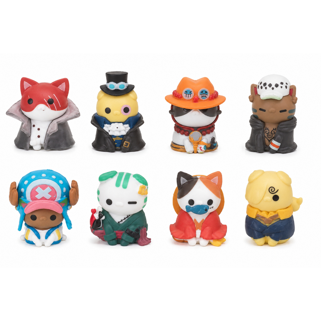 Detalhes do Boneco One Piece Gatinho Cat Cosplay Miniatura Colecionável
