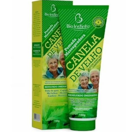 Pomada Canela de Velho Bio Instinto 150g | Massageadora Corporal Relaxante