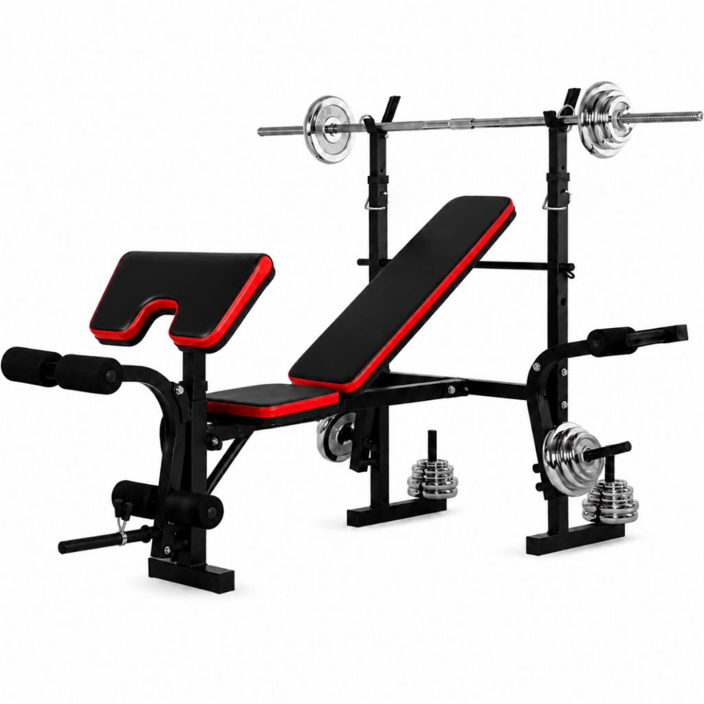 Banco De Supino Ginástica Musculação Ajustável Multifuncional Academia Em Casa