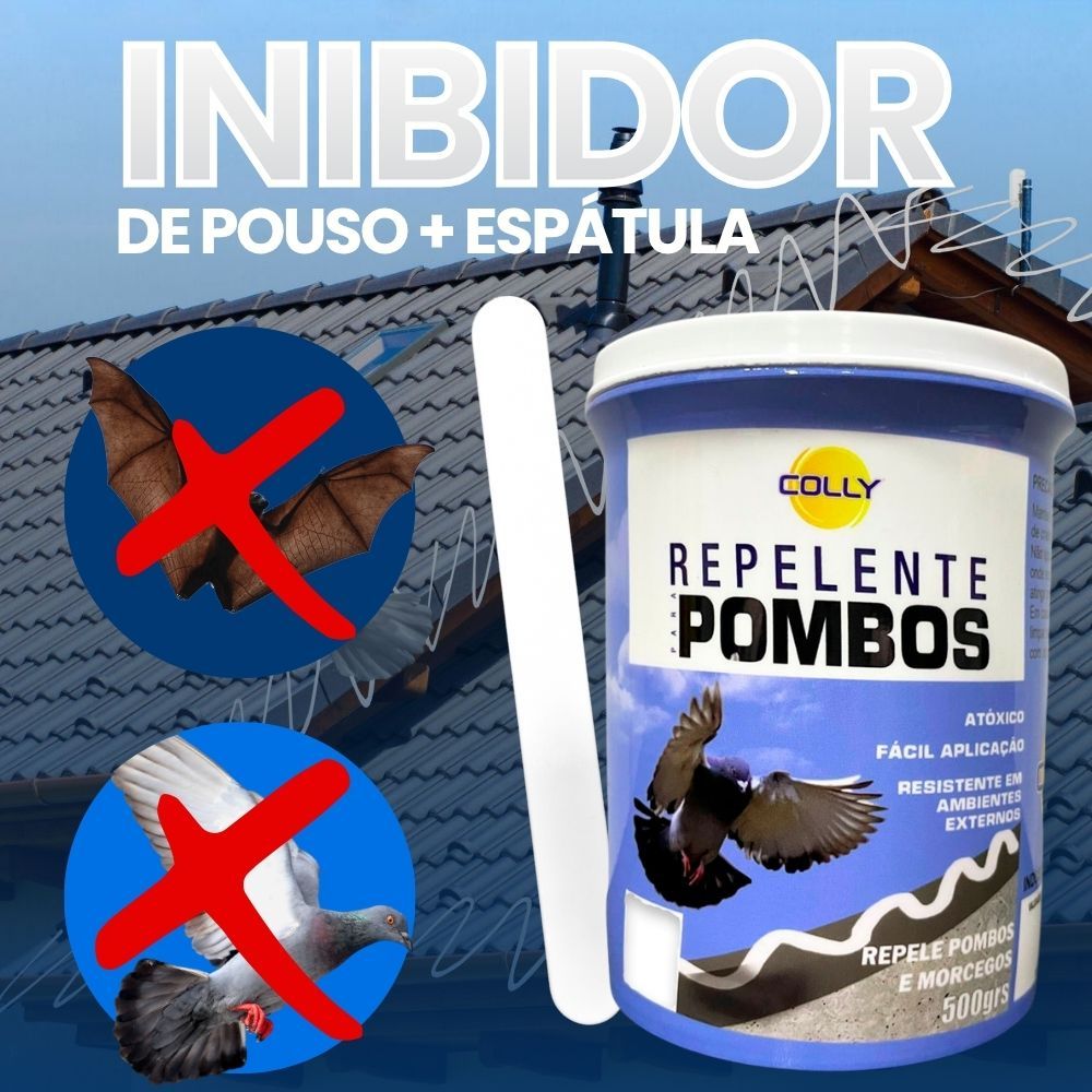 Repelente Gel Antepombo 500g – Inibe Pouso de Pombos e Morcegos | Uso Externo | Ação Prolongada