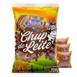 Chup Chup Doce De Leite C/50 Unidades 700g Paluti