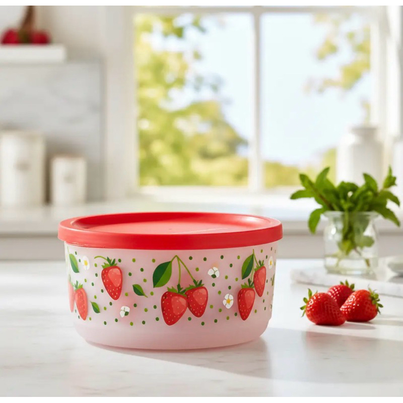 Tupperware Mini Instantânea Slim 575ml, morango