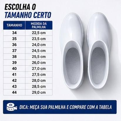 Galocha PVC Cano Médio Branca Impermeável Antiderrapante Trabalho Limpeza Industrial Envio Rápido — imagem 2 de 2