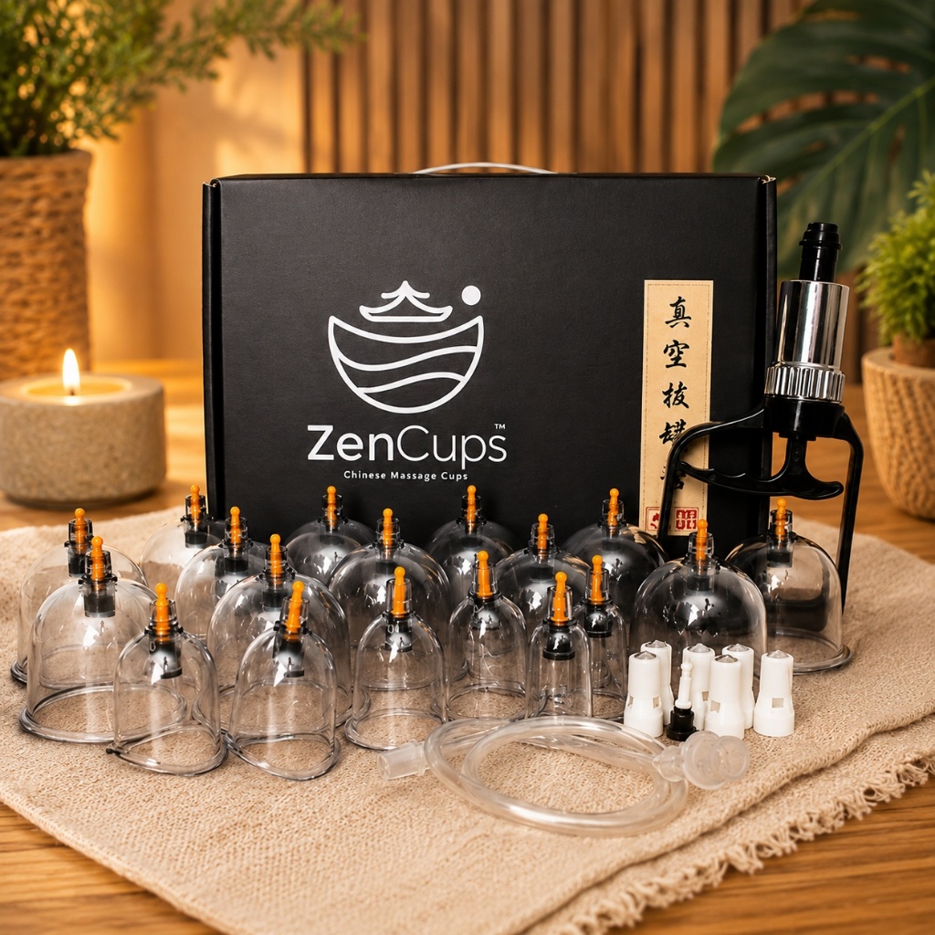 18 Copos Bomba Premium Zen Cups Kit Ventosa Maleta