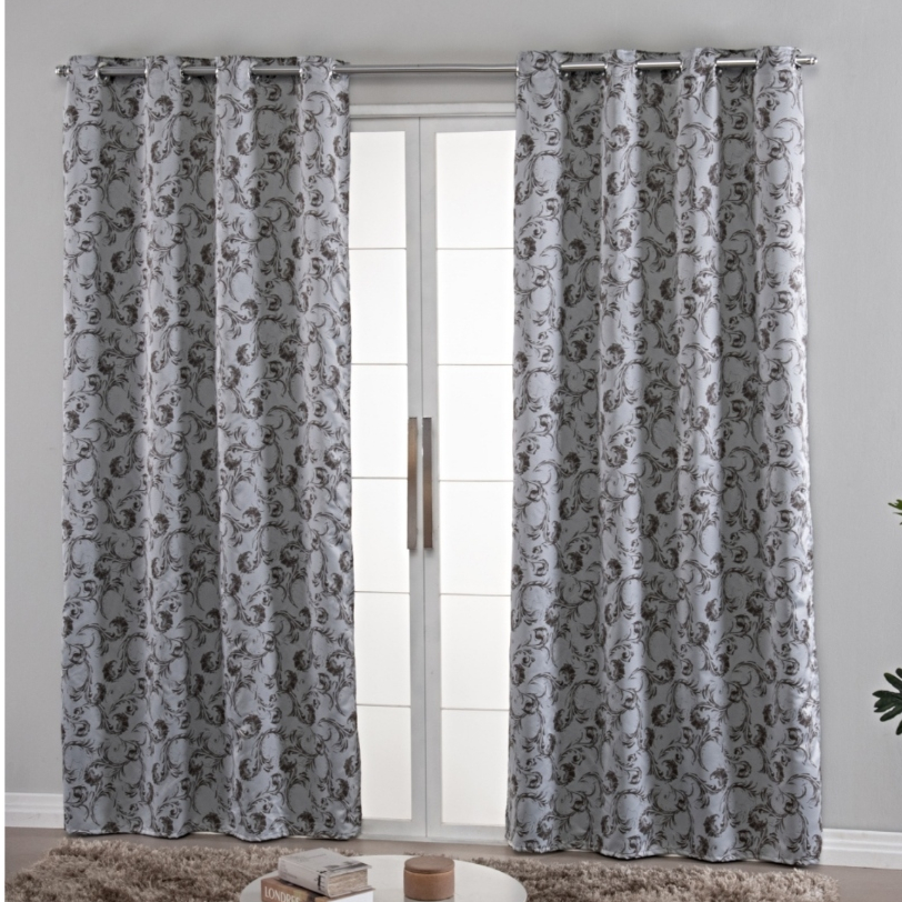 Cortina Blackout Corta Luz Tecido Estampado 2 80 X 2 30