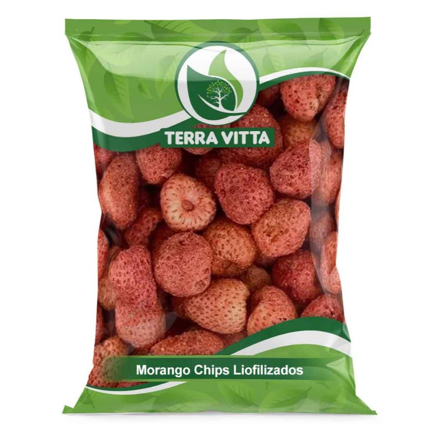 Morango Chips Liofilizados Crocante 100g