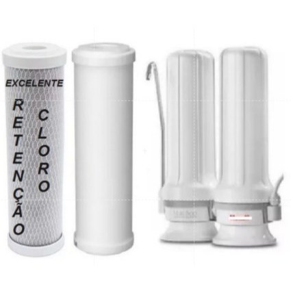 Kit Refil Filtro Purificador Para Hoken Multi 1500 Pentair As2 Hidrofiltros Bbi Cavão + Refil PP/ 01 Par e 02 Pares