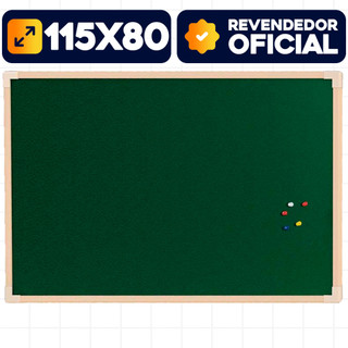 Lousa Verde Quadro Negro 120x90cm Escolar Grande Moldura Madeira Para Anotações Escritório Aula