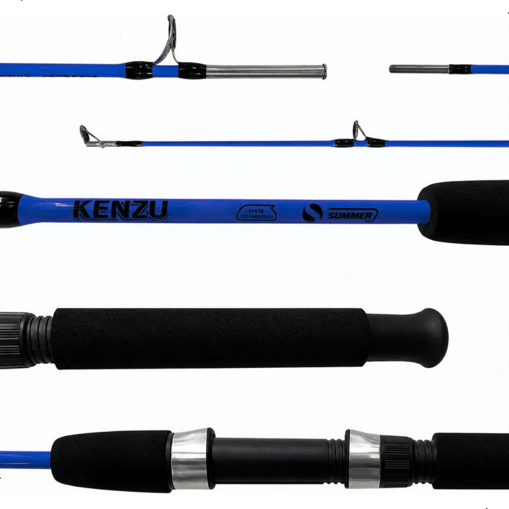 Vara Para Molinete 2 Partes Kenzu Summer 1,35m 8-17lbs Maciça Leve Pesqueiro Til