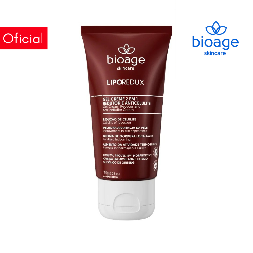 Bioage Gel-Creme 2 em 1 Redutor e Anticelulite Queima de Gordura Localizada 150g