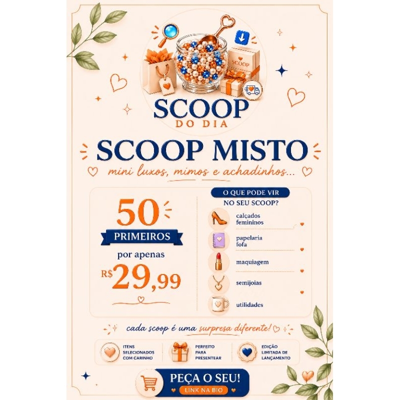 Scoop Calçados Papelaria Maquiagem Semijoias Utilidades e muito mais