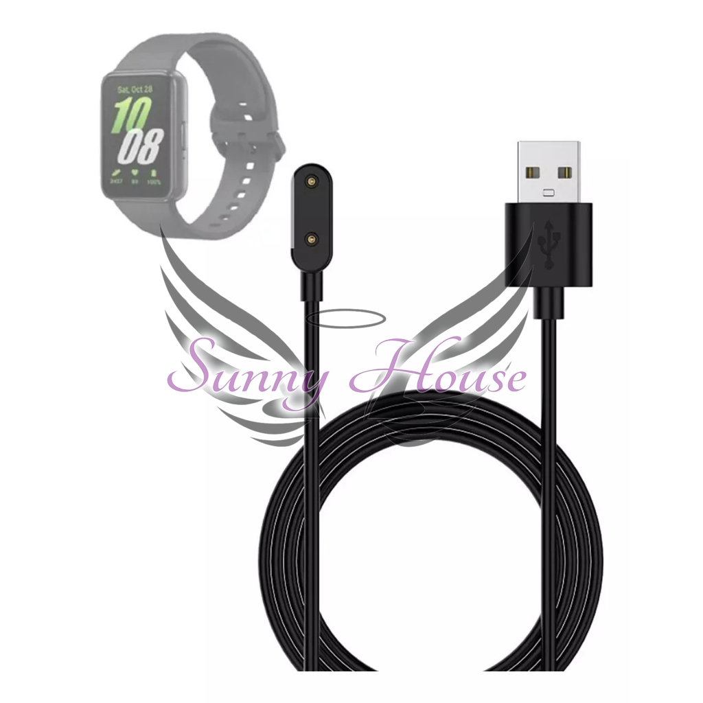 Cabo Carregador Smartwatch Magnético Para Galaxy Fit3 R390 USB E Tipo C