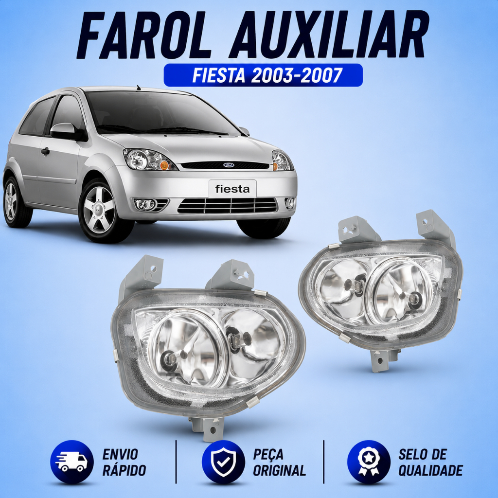 Farol Auxiliar Fiesta ANO 2003 2004 2005 2006 2007
