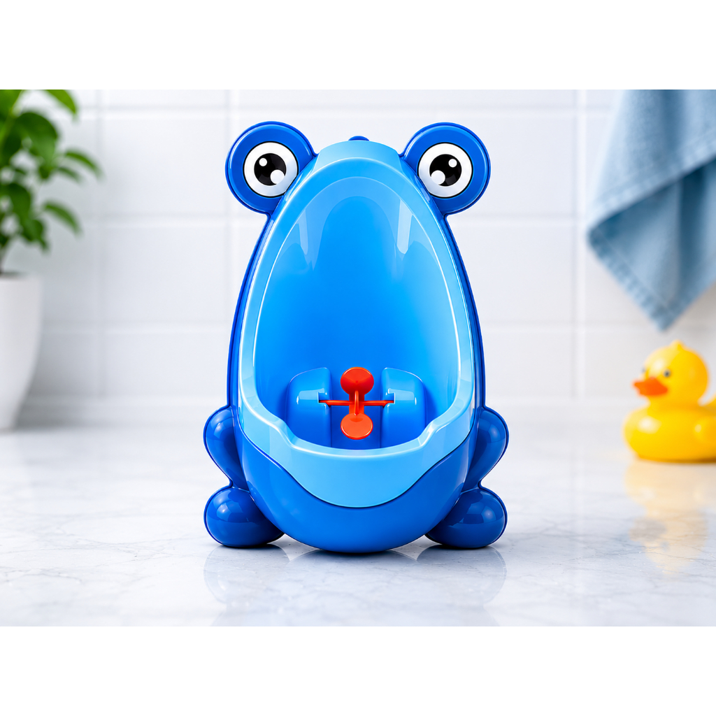 Mictório Sapinho Infantil Educativo Desfralde Prático Azul