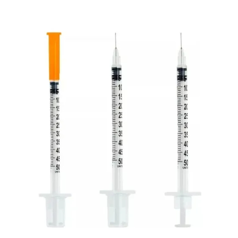 Seringa Insulina 50ui Agulha 6mmx25mm Fixa 0,5ml 10 Unidades
