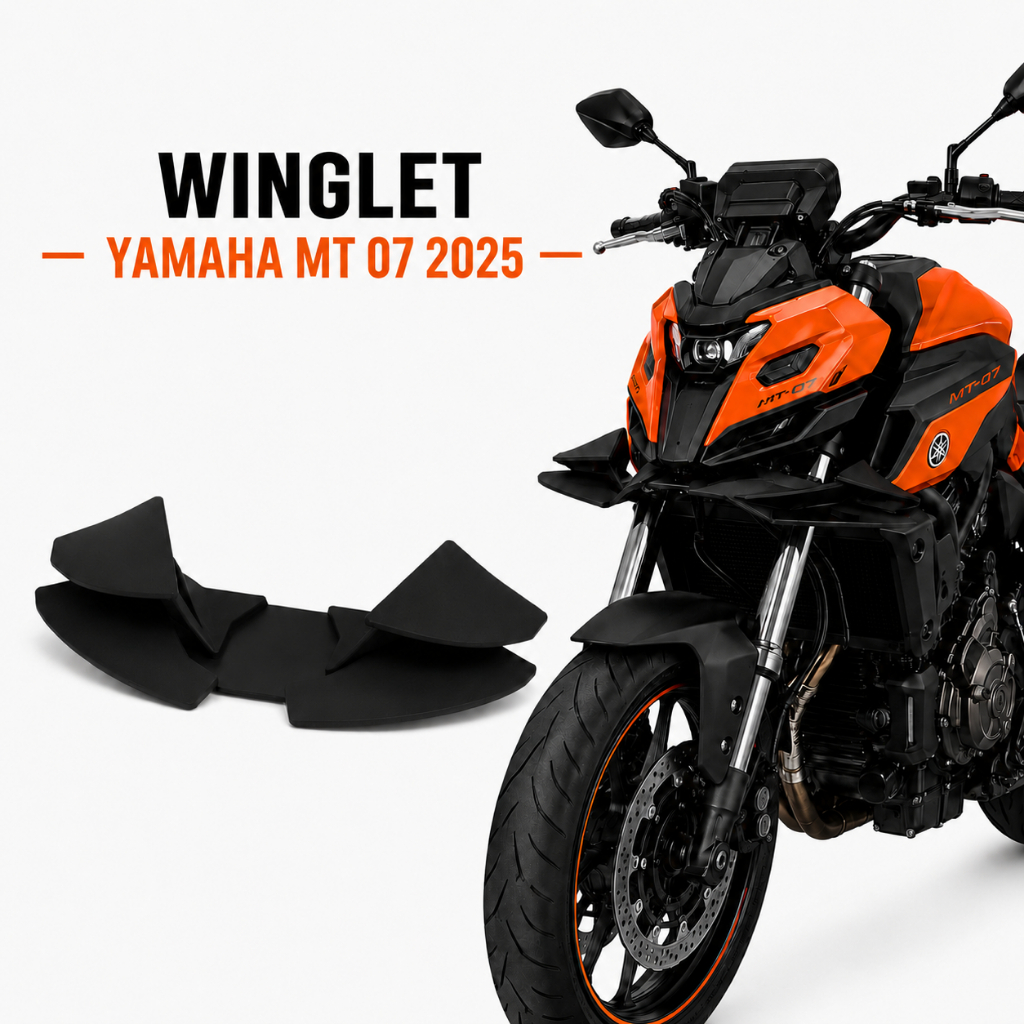 Spoiler Dianteiro Para Yamaha MT07 MT 07 2024 2025 Motocicleta Downforce Winglet Kit De Asa Aerodinâmica Acessórios